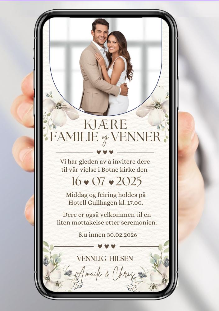 INVITASJON TIL BRYLLUP