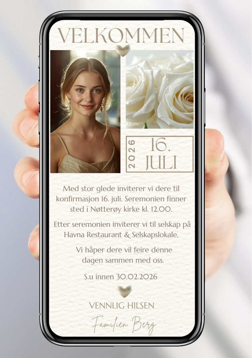 INVITASJON KONFIRMASJON