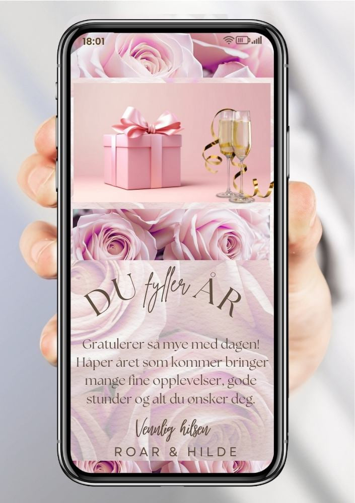 GRATULASJONSKORT BURSDAG