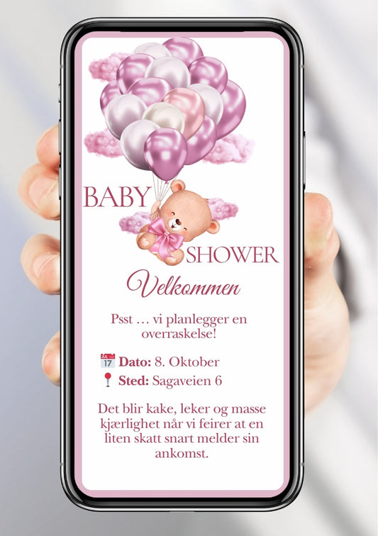 BABYSHOWER INVITASJON