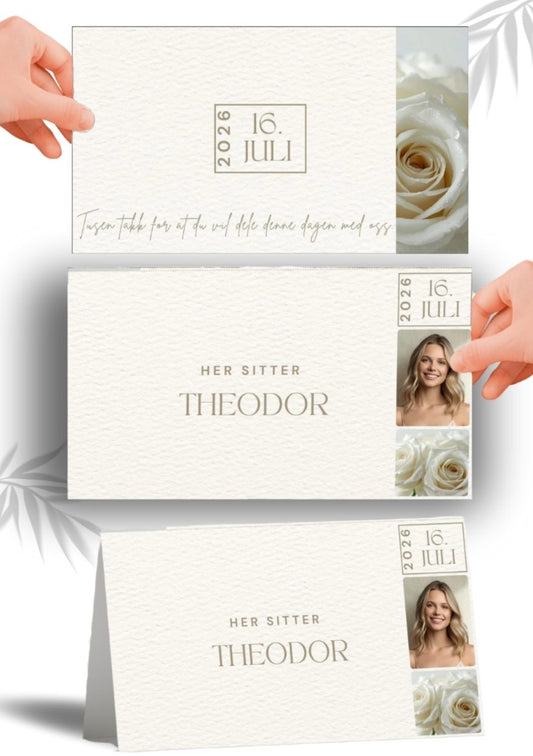 BORDKORT TIL KONFIRMASJON